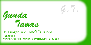 gunda tamas business card